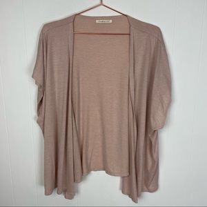 Do Everything In Love Short Sleeve Open Front Tie Front Top